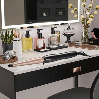 Keramik-Haarstyler mit 25mm Lockenstab, 1 Jahr Garantie und 110-240V Spannung für glatte, glänzende Locken