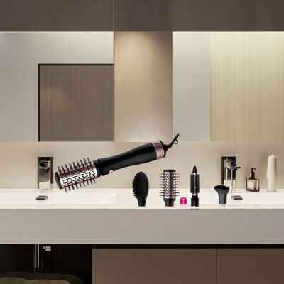 1200W Warmluftbürste mit 3 Temperaturstufen und 220~240V Spannung für einfaches Haarstyling