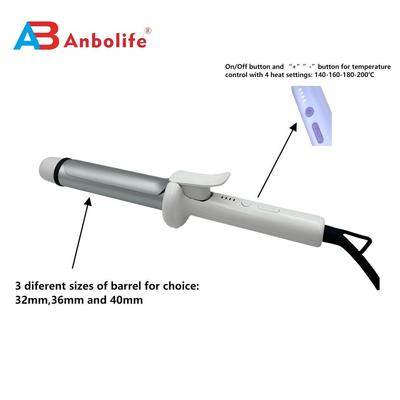 Dual-Ionen-Therapie-Haarcurler mit LED-Anzeige und 4 Temperaturstufen für alle Haartypen