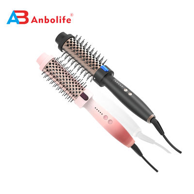ANBOLIFE 2-in-1 Heißluftbürste mit Heizfunktion, 15 Sekunden schnelles PTC-Heizen und 32/38 mm Rundbürste zum Volumen und Glätten der Haare