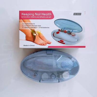 Professionelles tragbares Nagelfilmset und batteriebetriebene Nagelbohrmaschine für Pediküreinrichtungen