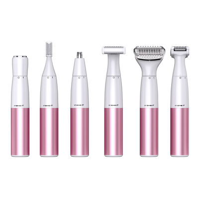6-in-1- Multifunktionales Frauen-Rasierer-Epilator-Set mit 1200mAh-Batterie Edelstahlklinge und kostenlosen Ersatzteilen