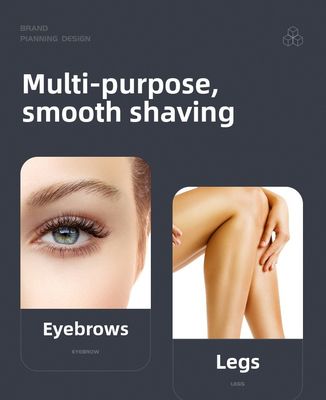 USB-Wiederaufladbare elektrische Rasierer mit 600mAh-Batterie und 90min Runtime Edelstahlblätter Personal Groomer