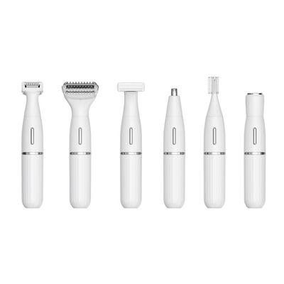 Sechs-in-Eins Multifunktionales Elektrorasierer-Set mit USB-Aufladung, Vollständig Wasserdicht für Augenbrauen-Trimming und Haushaltsgebrauch