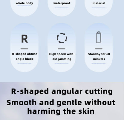 Sechs-in-Eins Multifunktionales Elektrorasierer-Set mit USB-Aufladung, Vollständig Wasserdicht für Augenbrauen-Trimming und Haushaltsgebrauch
