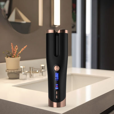 Kabellose Keramik-Haarkurbel mit 4 Temperatur-Einstellungen und schneller Erwärmung für alle Haartypen