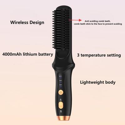 USB-Wiederaufladbare kabellose Haargelenkerbürste mit 38W Leistung und 1-3h Ladezeit für einfaches Styling
