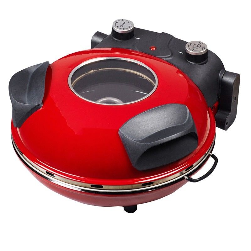 Neues Design mit nichtklebender Beschichtung Gusseisen-Pizza-Pfanne mit bunter Multifunktions-Runde-Pizza-Pfanne aus Edelstahl-Pizza-Stein
