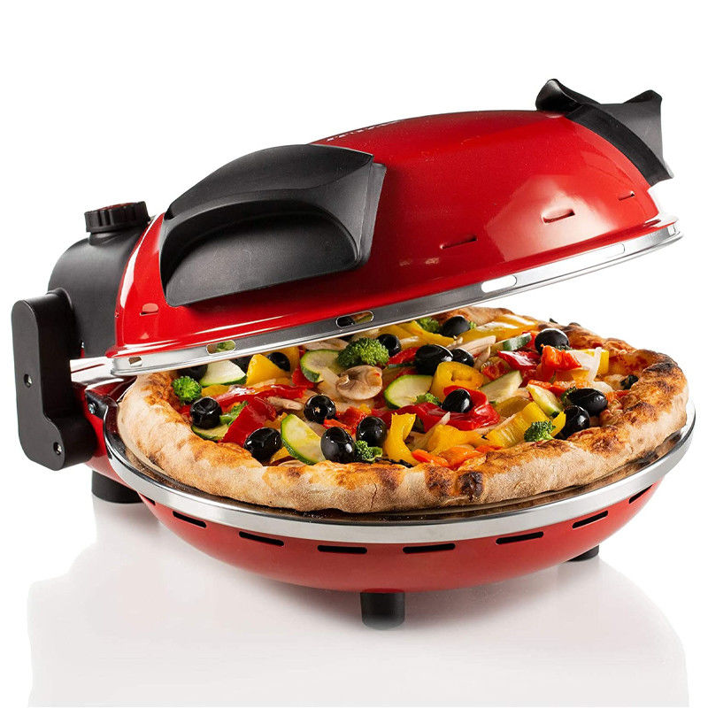 Anbolife runden muti-fuction mobilen Heimnutzung Pizza-Pfanne und Outdoor tragbare Pizza-Ofen elektrische Pizza-Macher