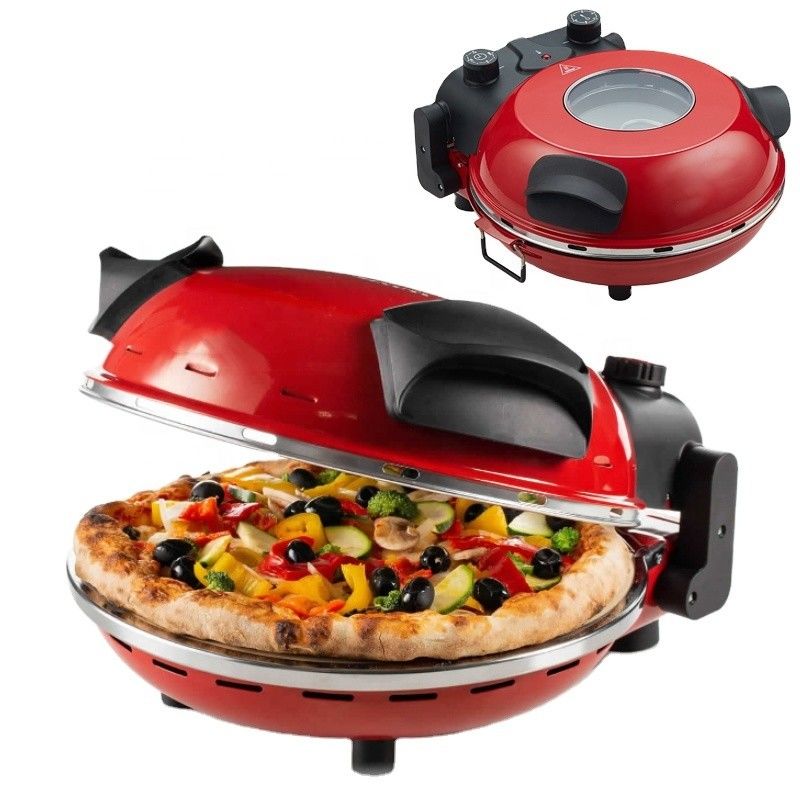 Elektrische Pizza-Maschine mit speziellem Stein für das Backen von Pizza 1200 W Pizza-Ofen