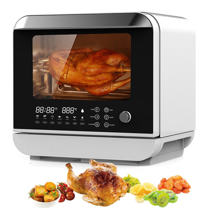 Berührungsscreen kommerzielle elektrische Tiefbrater Haushalt 9L 12L Dampf Ölloses Kochen Doppelluftbraten Ofen