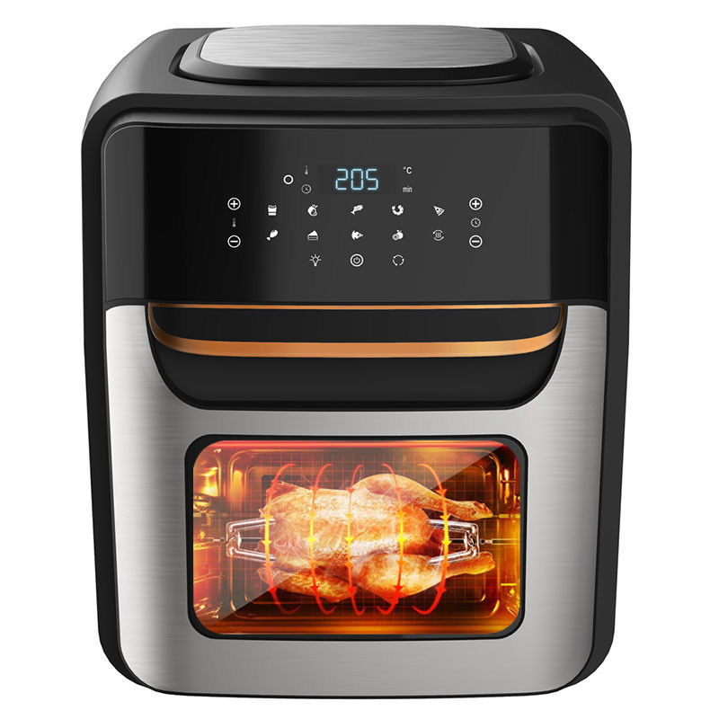 Multifunktionale Luftbrenner aus Edelstahl 12L Nichtölkonvektion Rotisserie Dehydrator Backen 1800W