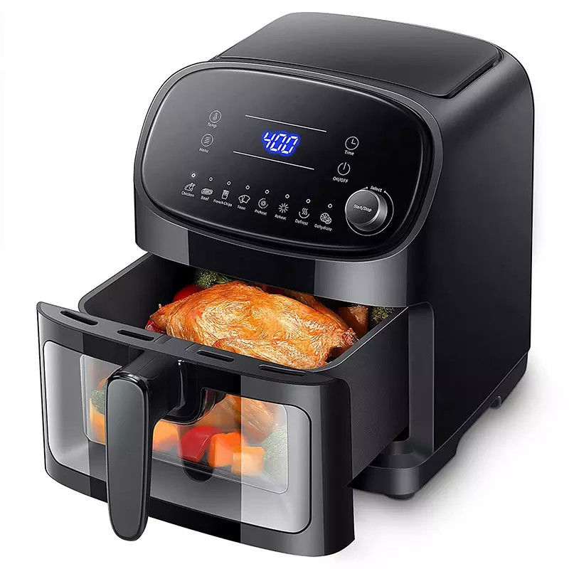 5L 6L 7L 8L Sichtbarer Dual Air Fryer Schnellkochen Heiß Ölfrei Smart WLAN
