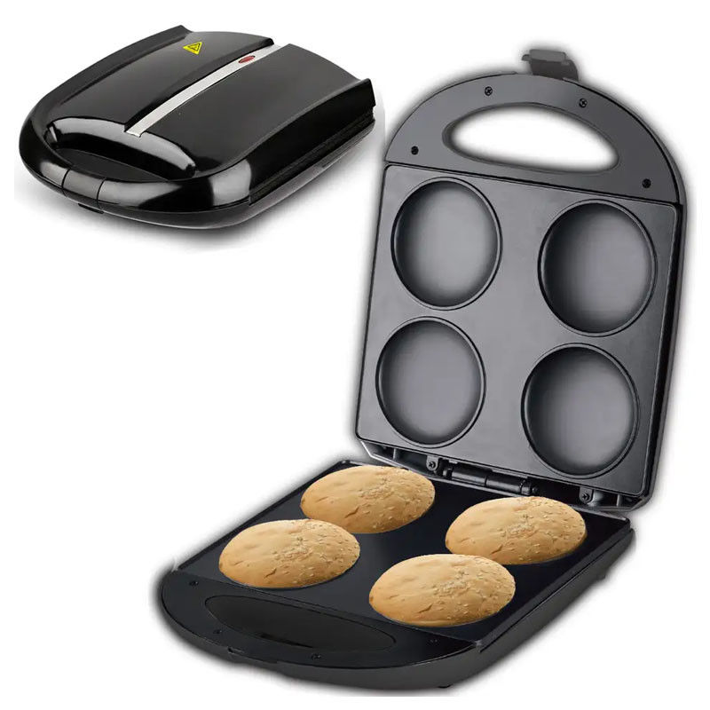 4 Pfannkuchen Eier Kern kundenspezifische Waffelmacher rund für Einzelpersonen Zuhause Kinder Kuchen backen