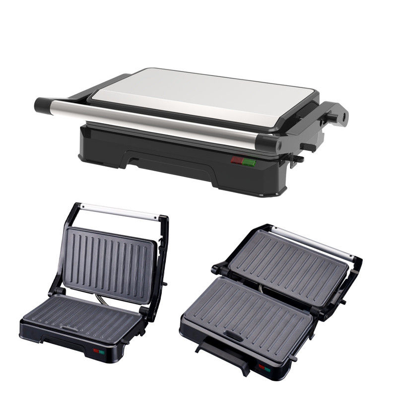 Knopf Kontakt Elektrische Presse Grill 2 Scheiben Mini Auto Panini mit Ultra Nonstick Oberfläche