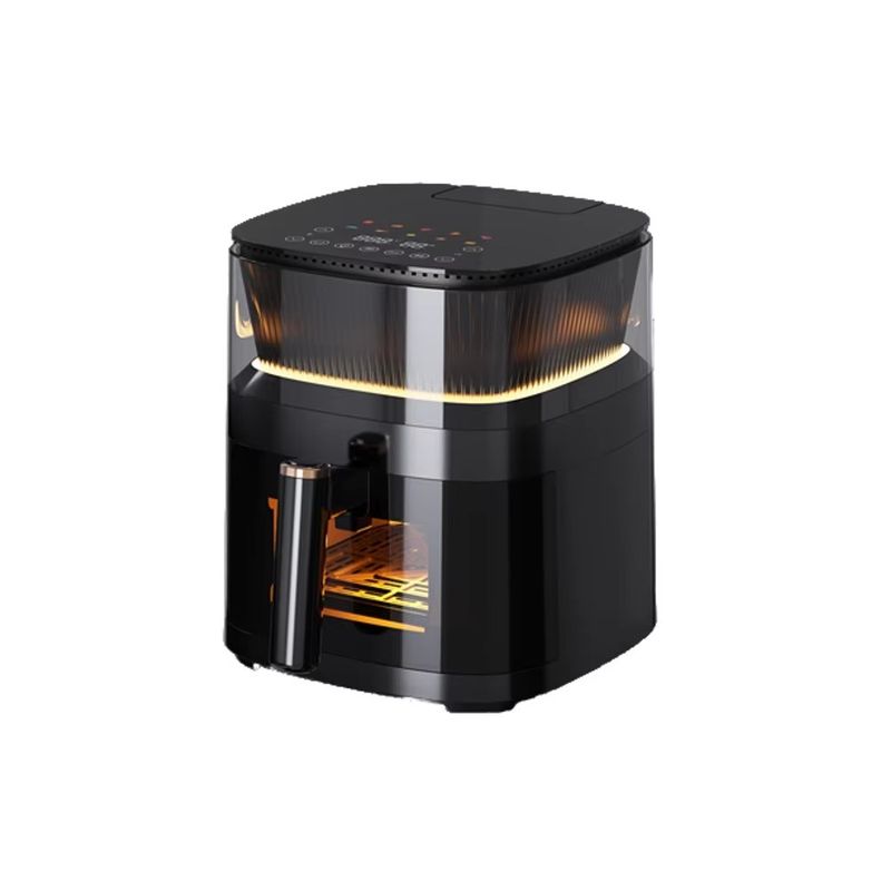 5L Edelstahl Digital Touch Air Fryer Ofen Kleines Smart Quadrat Gesunde elektrische Luftfryer für den Haushalt