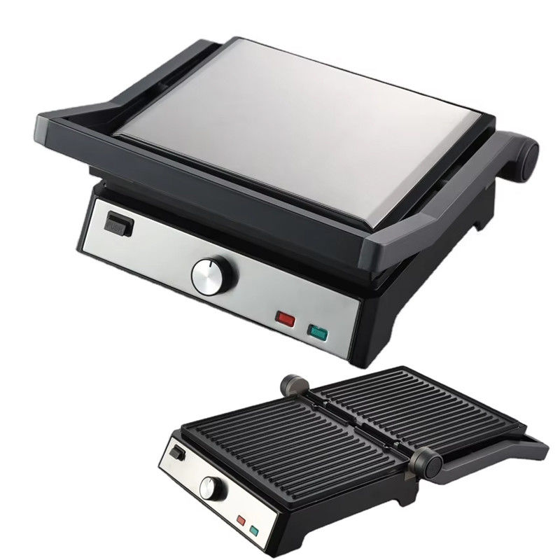 Elektrischer Kontakt Bbq Rauchloser Grill Haushaltsgerät zum Kochen Trennbarer 4/6 Scheiben Panini Maker