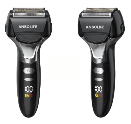 Elektrischer Herrenrasierer mit 1000mAh Akku, Schwebeklinge und transparentem Design für eine glatte Rasur