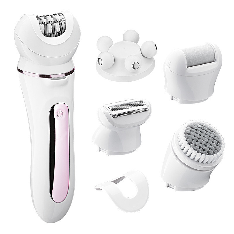5 in 1 wasserdicht IPX6 Epilator mit 600 mAh Batterie für Gesichts- und Körperpflege-Kit