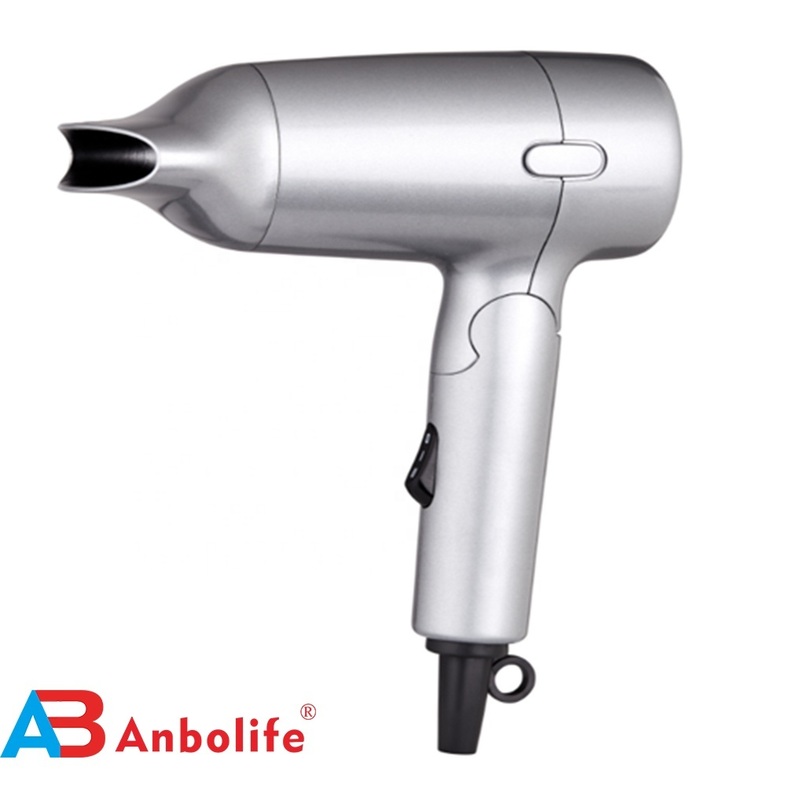 ANBOLIFE Professional 1200W Faltbarer Haartrockner mit 2 Geschwindigkeitsstufen und Hochgeschwindigkeits-DC-Motor für schnelles Trocknen